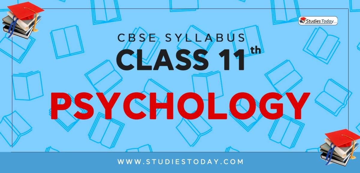 PSYCHOLOGY CLASS 11 SYLLABUS visual data 5